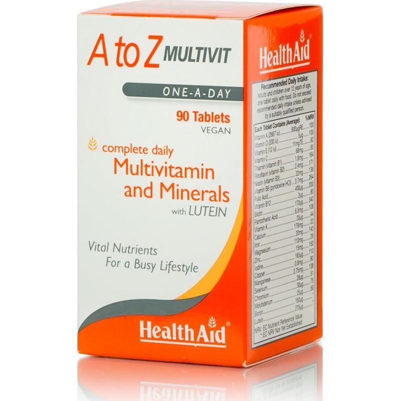 HEALTH AID A TO Z MULTIVIT tablets 90's