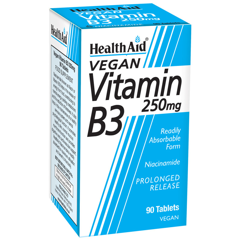 HEALTH AID VITAMIN B3 (NIACIN) 250MG TAB 90'S