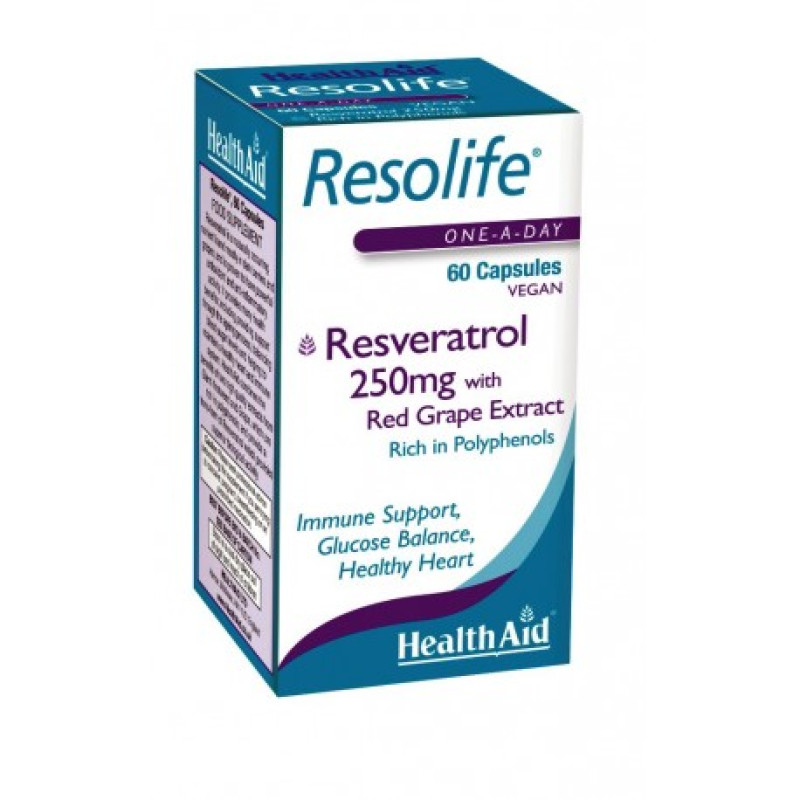 HEALTH AID REZOLIFE RESVERATROL 250mg60c