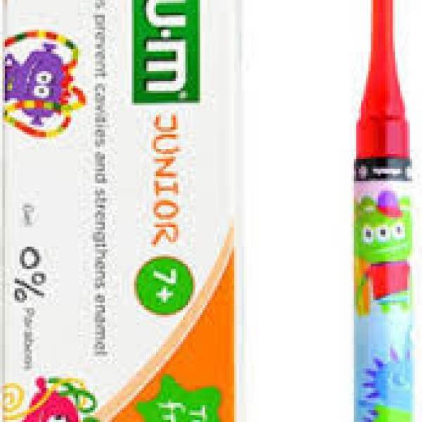 GUM Set Junior Light-Up Red Soft Οδοντόβουρτσα & Junior Οδοντόκρεμα 7-12 Ετών Tutti Frutti 50ml