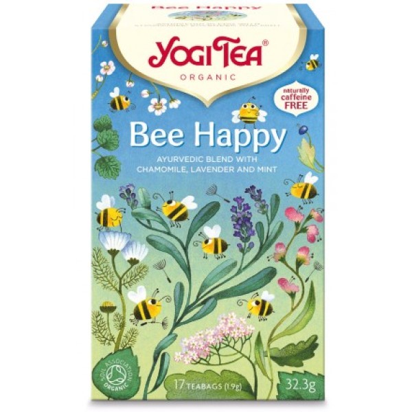 ΒΙΟ-ΥΓΕΙΑ YOGI TEA BEE HAPPY X17 TEA BAGS 35,7gr