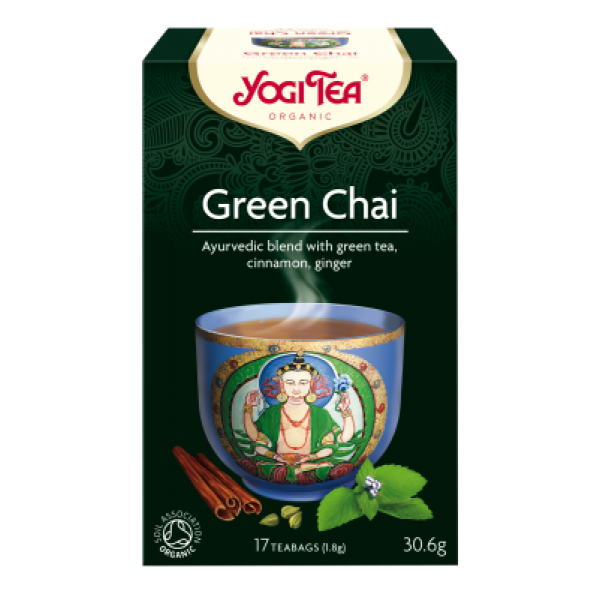 ΒΙΟ-ΥΓΕΙΑ YOGI TEA GREEN CHAI X17 TEA BAGS 30,6g