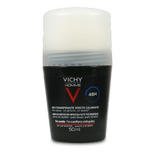 VICHY HOMME DEO ROLL ON 48HRS ANTI-TRANSP 50ML