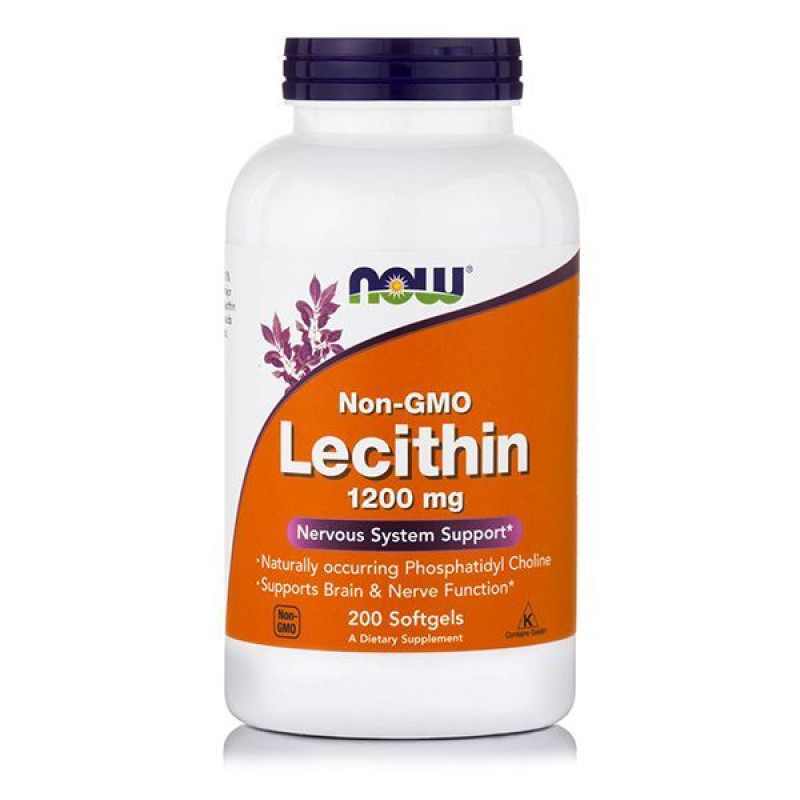 NOW LECITHIN 1200 MG 200 SOFTGELS