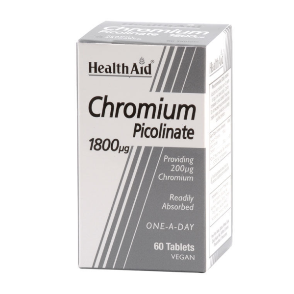 HEALTH AID CHROMIUM PICOLINATE 1800μg 60TB
