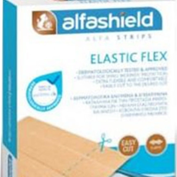ALFASHIELD - ΑΥΤΟΚΟΛΛ STRIPS ELASTIC FLEX 100mmX60mm / 10τμχ