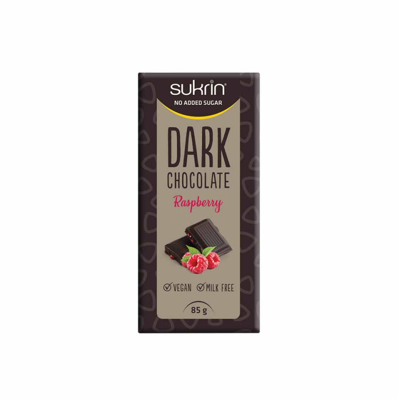 Sukrin Dark Chocolate Raspberry 85gr