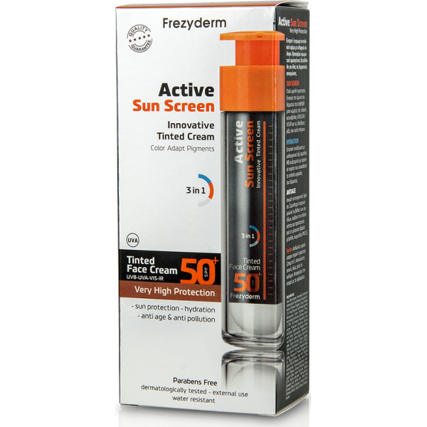 FREZYDERM ACTIVE S.SCREEN TINDED F.CREAM Spf50+50ML