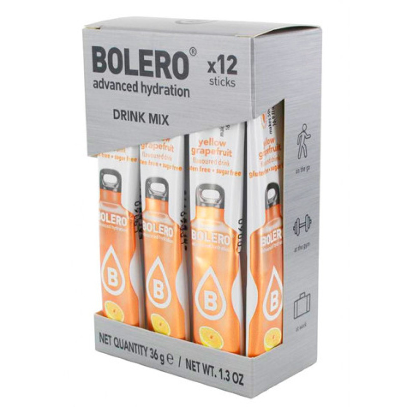 BOLERO-STICK YELLOW GRAPEFRUIT 12x3g