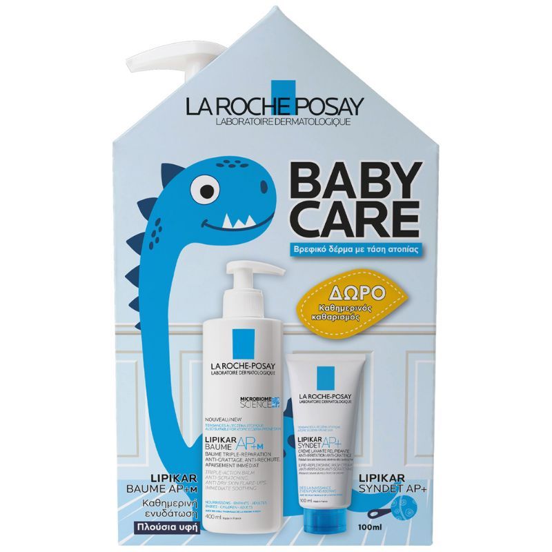 La Roche Posay Promo Baby Care με Lipikar Baume AP+M, 400ml & Δώρο Lipikar Syndet AP+, 100ml  