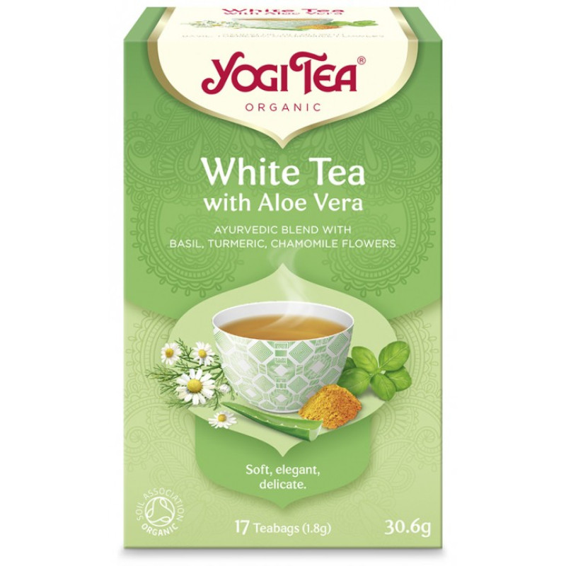 ΒΙΟ-ΥΓΕΙΑ YOGI TEA WHITE TEA ALOE VERA BIO X17 TEA BAGS 30,6g