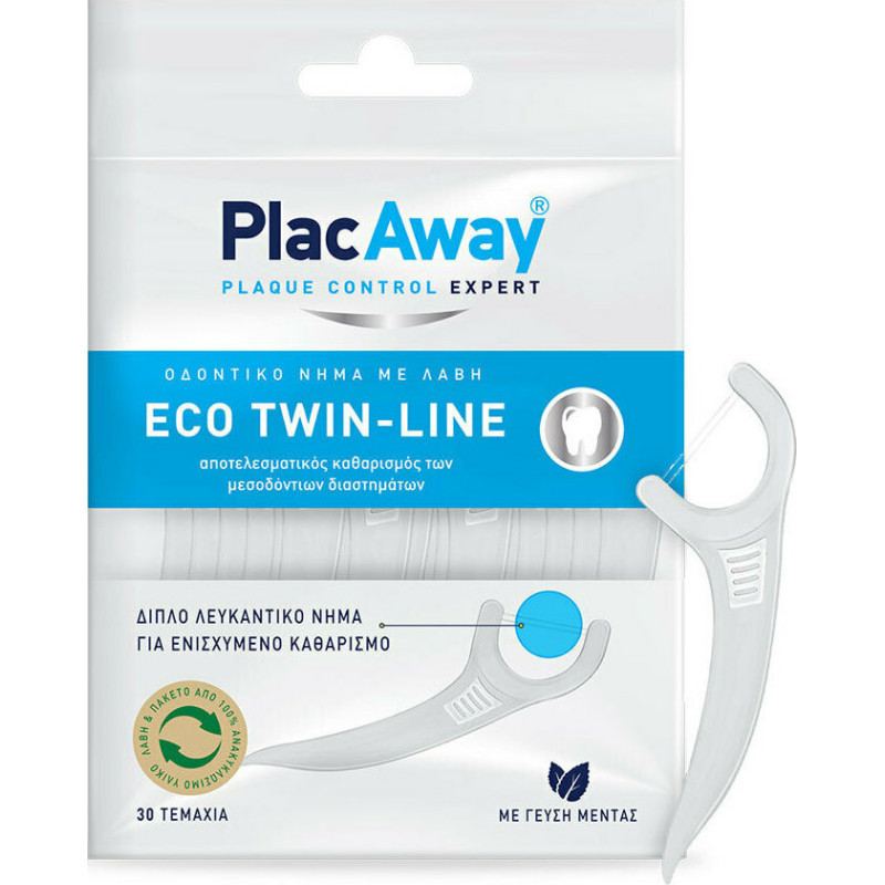 PLAC AWAY ECO TWIN-LINE FLOSSSERS 30ΤΜΧ