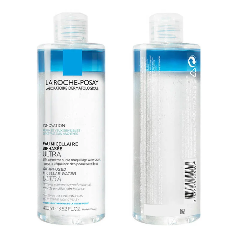 La Roche Posay Oil-InfusedMicellar Water Ultra Διφασικό Νερό Καθαρισμού, 400ml
