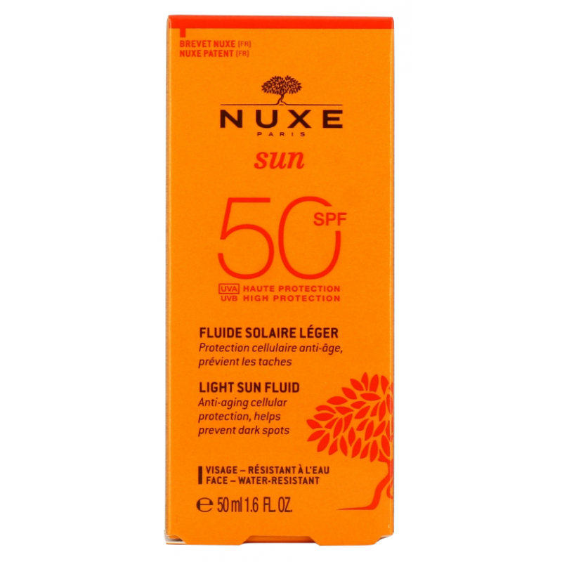NUXE SUN LIGHT FLUID FACE SPF50 50ML