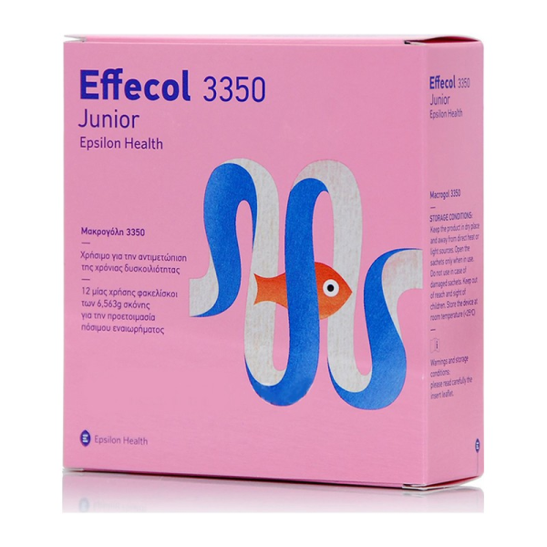 EPSILON HEALTH EFFECOL 3350 JUNIOR(12 SACHETX 6,563 G)