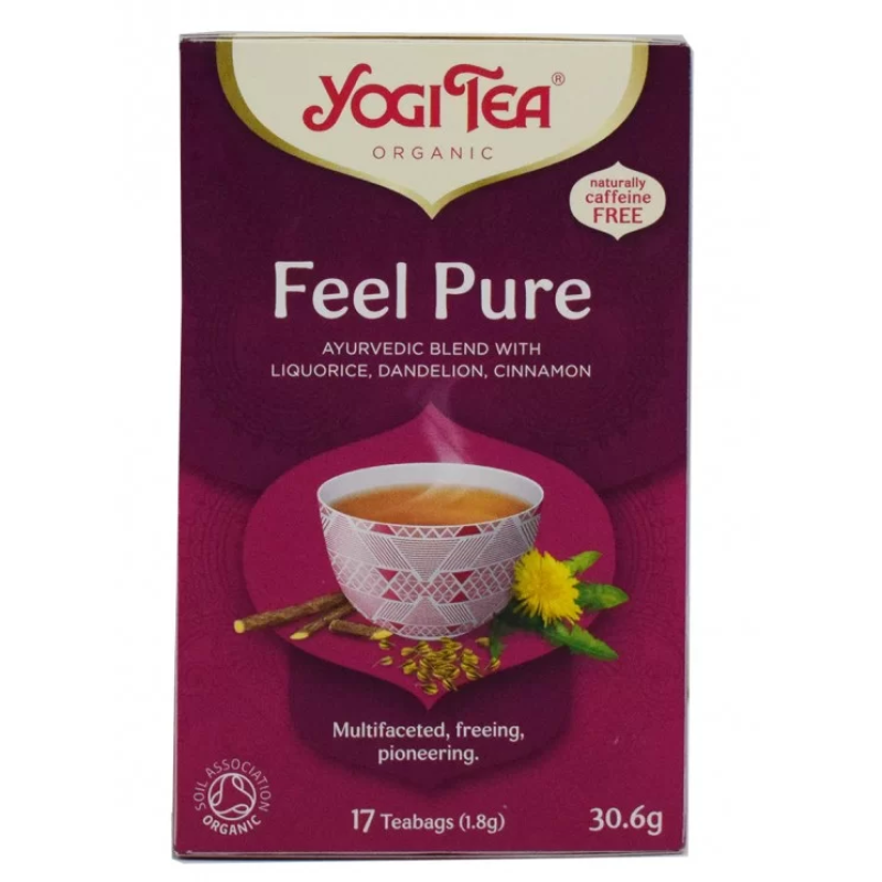 ΒΙΟ-ΥΓΕΙΑ YOGI TEA (DETOX) FEEL PURE X17 TEA BAGS 30,6g